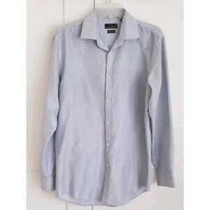 BLACK LABEL BY RUFFINI MEN'S SLIM DRESS SHIRT SZ 15-15.5 /34-35 MADE IN ITALY